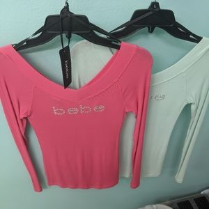 Bebe long sleeve shirts